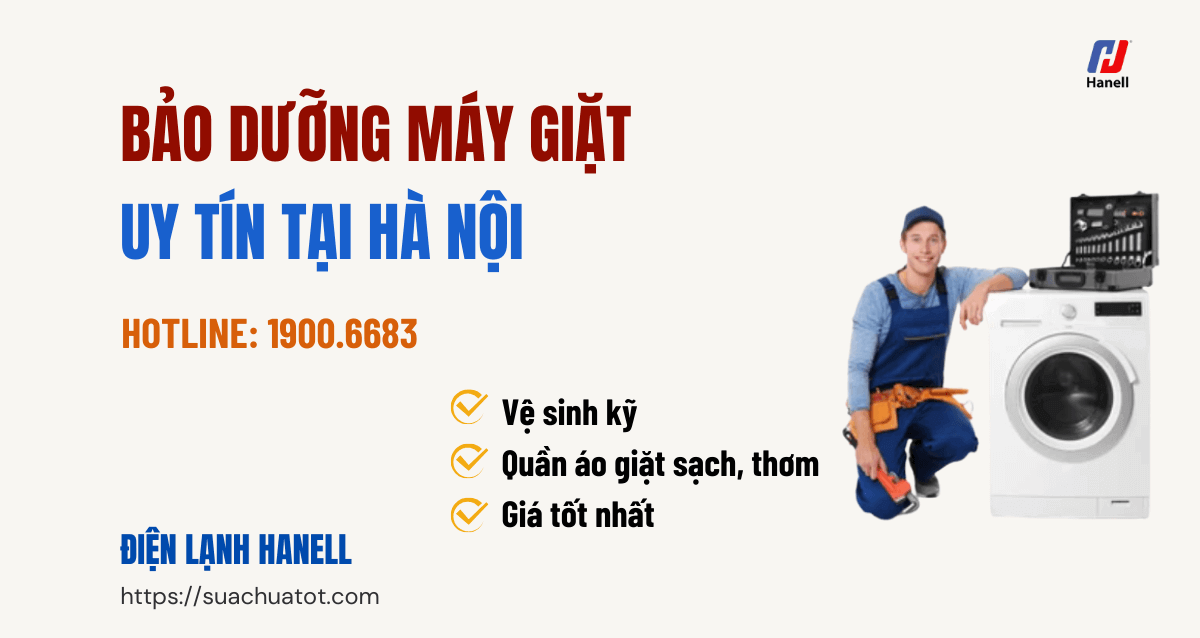 Bảng giá bảo dưỡng máy giặt tại Hà Nội uy tín, giá hợp lý