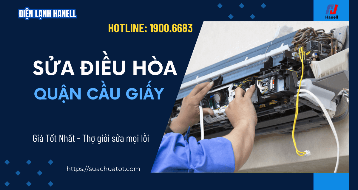 Sửa chữa điều hòa Cầu Giấy giá rẻ, thợ đến ngay sau 30 phút